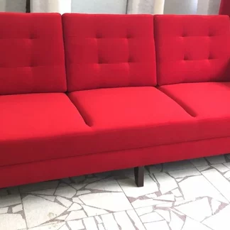Červená sedacia súprava Červená sedacia súprava