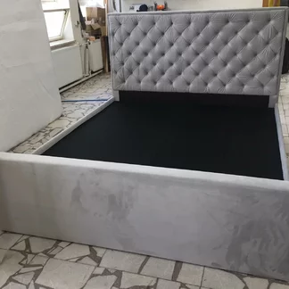 Manželská posteľ sivá Manželská posteľ sivá